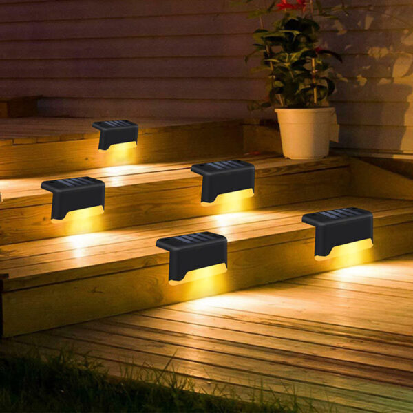 New Upgrade Waterproof LED Solar Fence Lamp Solar Deck Lights Solar Step Light Outdoor For Patio Stairs Garden Pathway Step Yard - Image 3