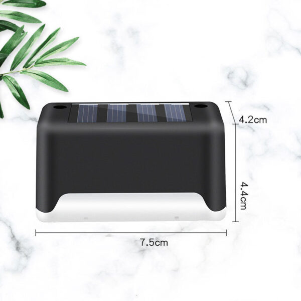 New Upgrade Waterproof LED Solar Fence Lamp Solar Deck Lights Solar Step Light Outdoor For Patio Stairs Garden Pathway Step Yard - Image 4