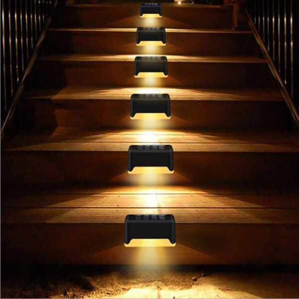 New Upgrade Waterproof LED Solar Fence Lamp Solar Deck Lights Solar Step Light Outdoor For Patio Stairs Garden Pathway Step Yard - Image 5