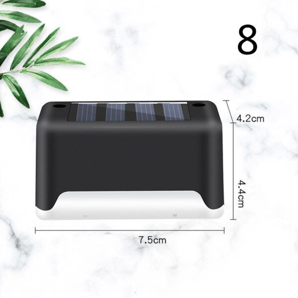 New Upgrade Waterproof LED Solar Fence Lamp Solar Deck Lights Solar Step Light Outdoor For Patio Stairs Garden Pathway Step Yard - Image 2