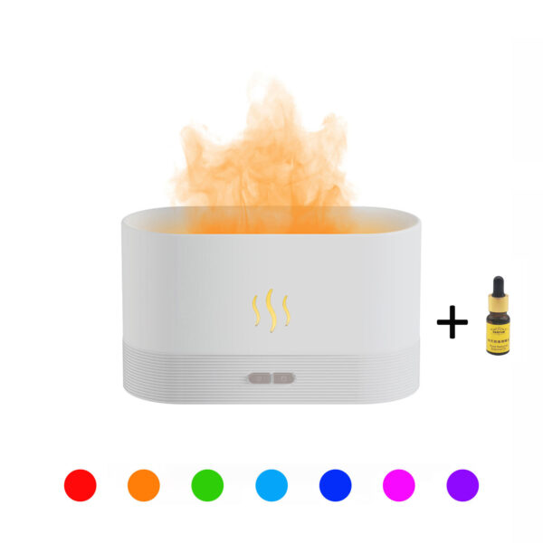 2022 Best Selling USB Ultrasonic Flame Humidifier Led RGB Colorful Essential Oil Fire Flame Aroma Diffuser - Image 10