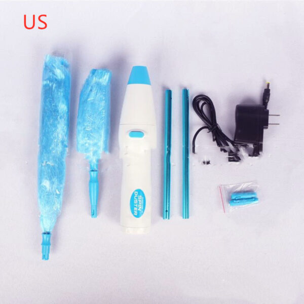 New Electrinic Hair Brush Spin Electric Hand Duster Motorized Dust Baguette Eliminates Dust House Clean Brush - Image 3