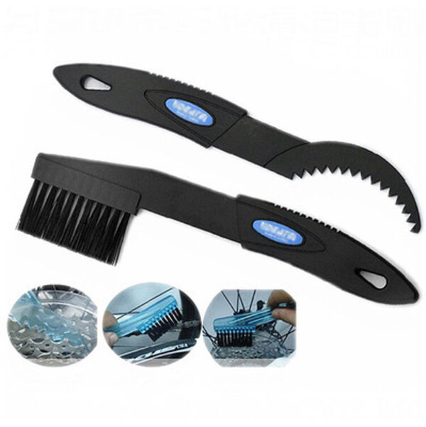 Bicycle Cleaning Tool Set Large Bristle Scrub Chain Cleaner Small Brush - Image 3