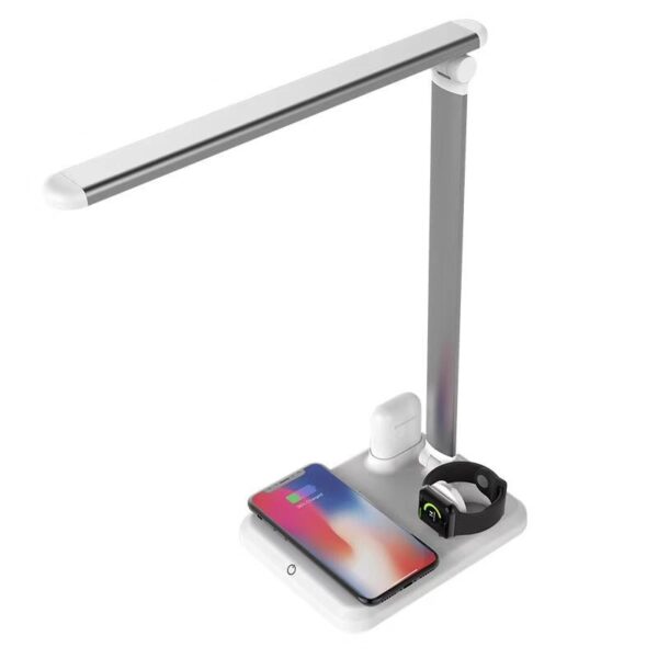 4 in 1 LED Desk Lamp Light  Wireless Charger - Image 3