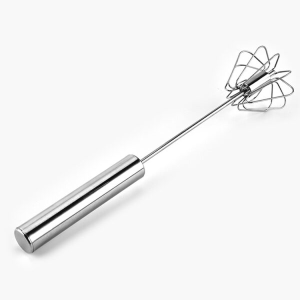 Stainless Steel Semi Automatic Egg Beater Kitchen Tools Hand Held - Image 2