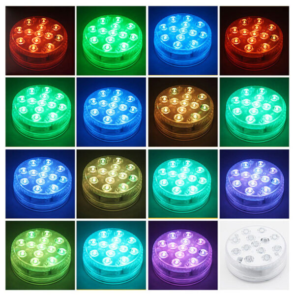 13 Led Submersible Light for Swimming Pool Garden Fountain Bathroom IP68 Waterproof Underwater Lamp with Suction Cup RF Remote - Image 7