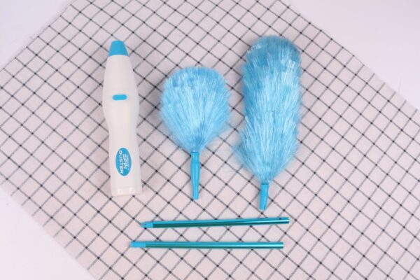 New Electrinic Hair Brush Spin Electric Hand Duster Motorized Dust Baguette Eliminates Dust House Clean Brush - Image 7