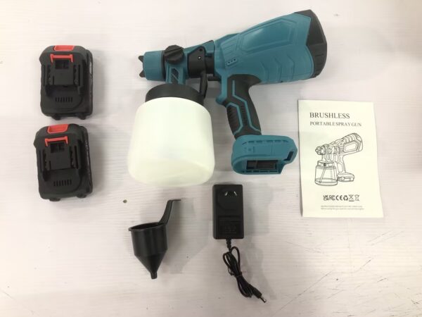 Gun Wireless Paint Sprayer Portable Paint Blue - Image 7