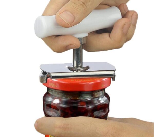 Kitchen Tool Can Opener Stainless Steel Adjustable Jar Openers Manual Spiral Seal Lid Remover Twist Off Screw Bottle Opener