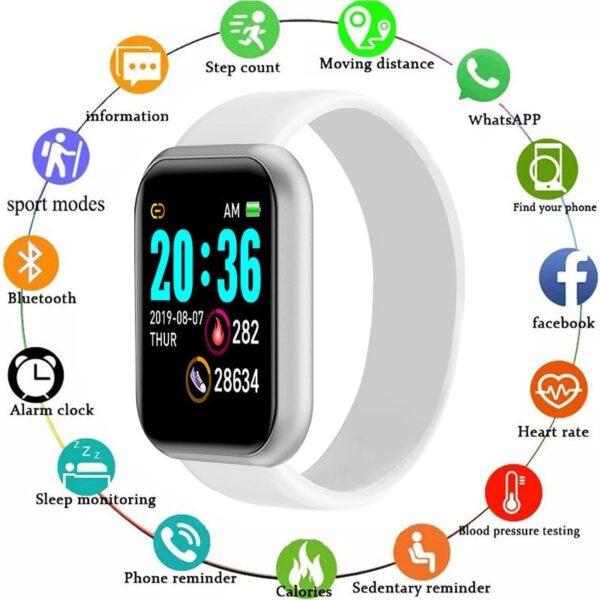 Y68 Smart Bracelet Student Male And Female Sports Bluetooth Watch - Image 4