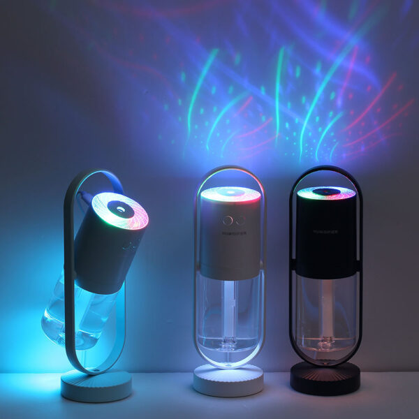 200ml Portable Colorful Light Humidifier USB Rechargeable Car Humidifier - Image 4