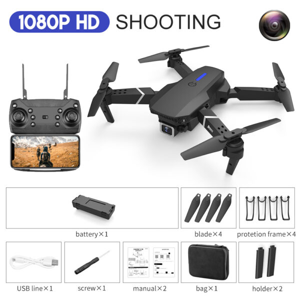 E88 Drone Aerial Photography HD 4K Dual Camera Remote Control Airplane Toy - Image 2