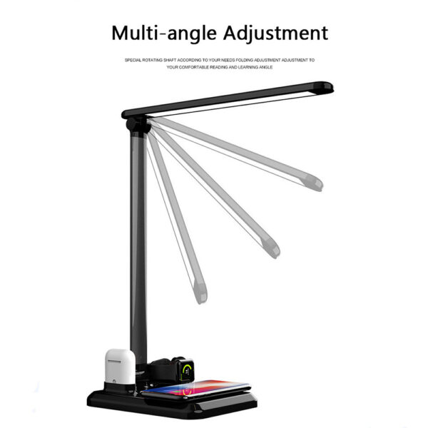 4 in 1 LED Desk Lamp Light  Wireless Charger - Image 5