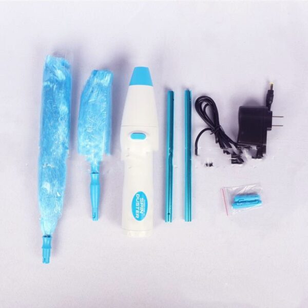 New Electrinic Hair Brush Spin Electric Hand Duster Motorized Dust Baguette Eliminates Dust House Clean Brush - Image 4