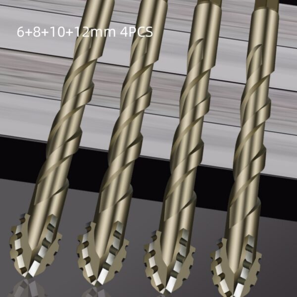 Four Blade Serrated Eccentric Dry Drilling Concrete Aluminum Alloy Drill Bit - Image 5