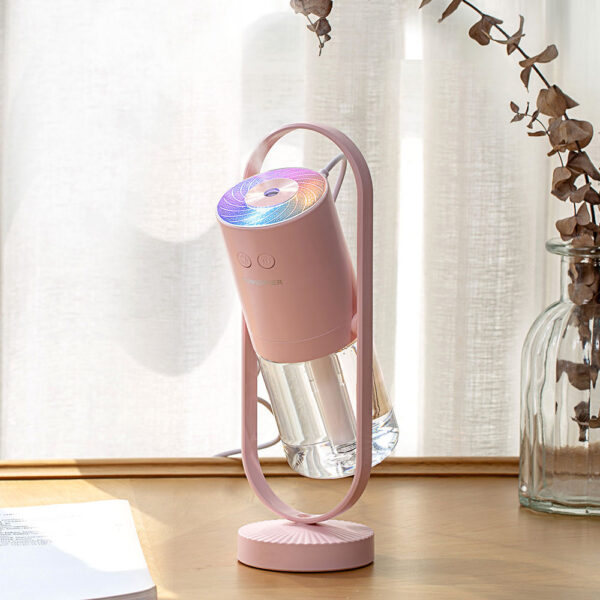 200ml Portable Colorful Light Humidifier USB Rechargeable Car Humidifier - Image 3