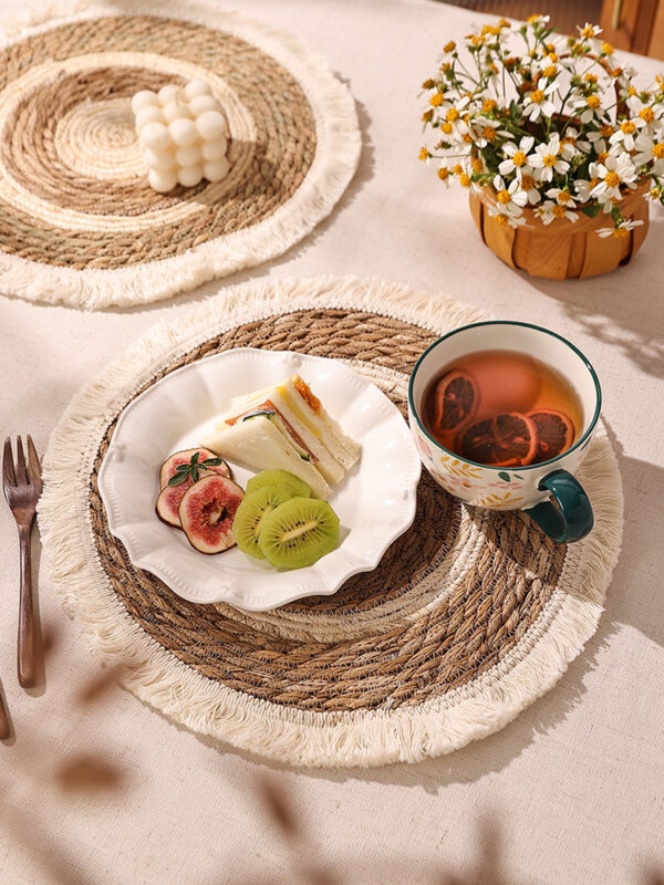 Tassel Grass Insulated Dining Table Mat - Image 2