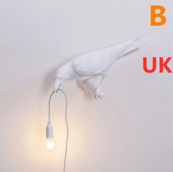 Creative Auspicious Bird Resin Wall Lamp Decoration - Image 4