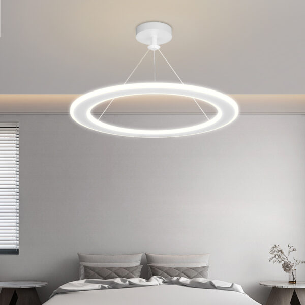 Simple Modern Circular Bedroom Study Chandelier - Image 9