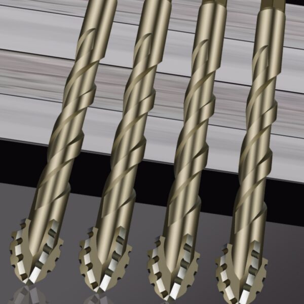 Four Blade Serrated Eccentric Dry Drilling Concrete Aluminum Alloy Drill Bit - Image 2