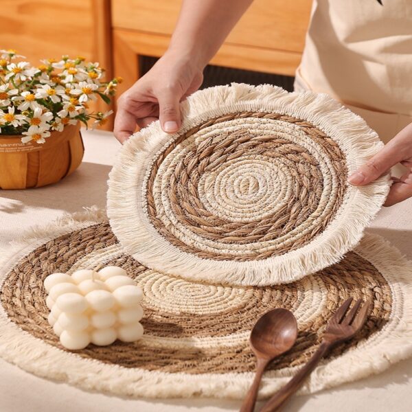 Tassel Grass Insulated Dining Table Mat - Image 8