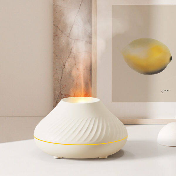 Newest RGB Flame Aroma Diffuser 130Ml 3d Colorful Flame Humidifier Fire Volcano Diffuser Flame - Image 9