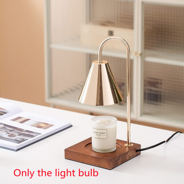 Aromatherapy Melting Wax Lamp Wooden Atmosphere Night Light - Image 3