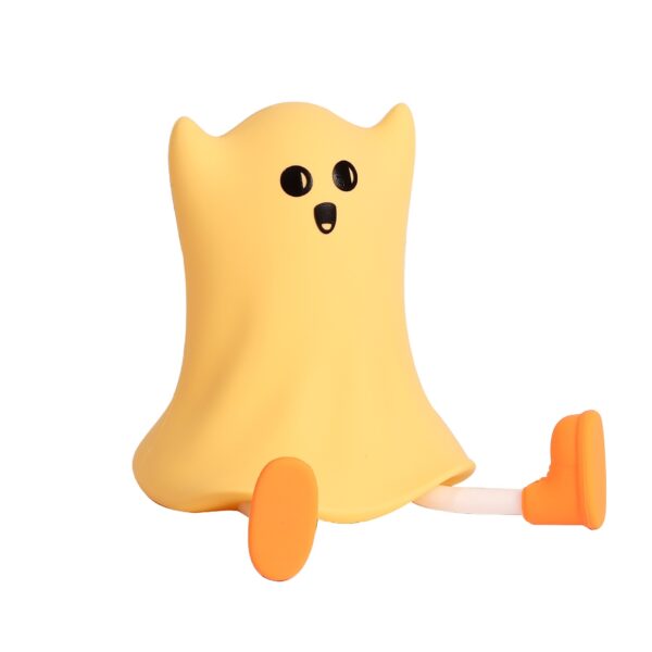 Halloween Silicone Ghost Shaped Bedside Lamp With Touch Control Soft Glow For Water-resistant Decoration - Image 2