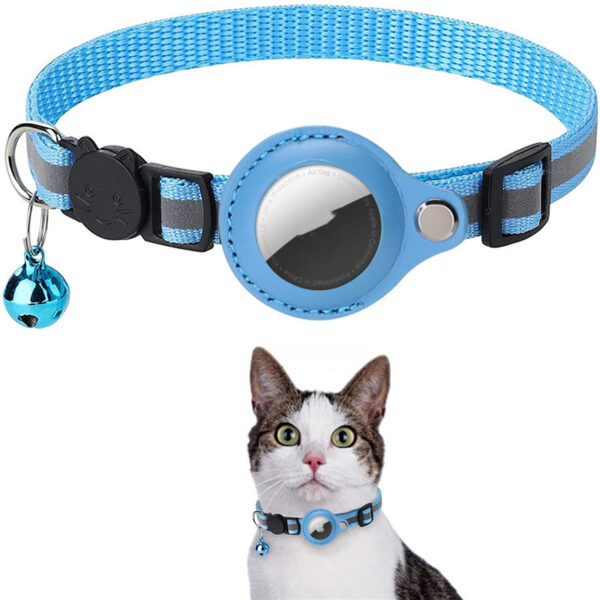 Airtag Cat Dog Kitten Puppy Nylon Collar - Image 7