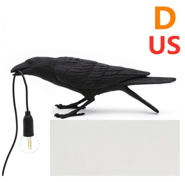 Creative Auspicious Bird Resin Wall Lamp Decoration - Image 4