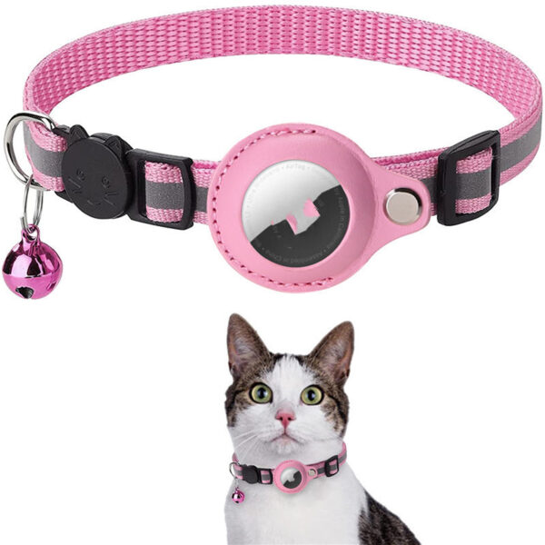 Airtag Cat Dog Kitten Puppy Nylon Collar - Image 8