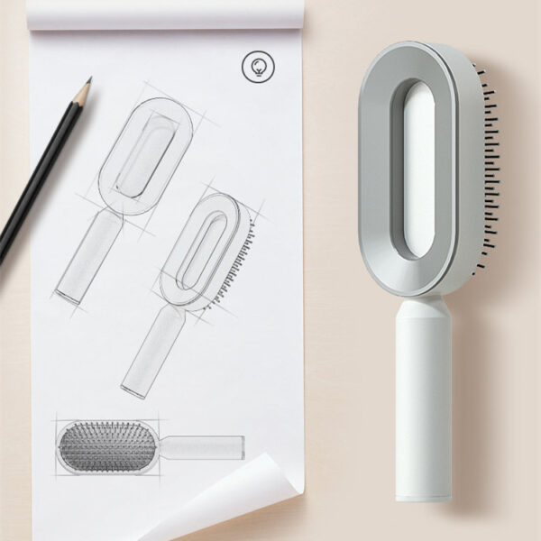 Self Cleaning Hair Brush - Image 6
