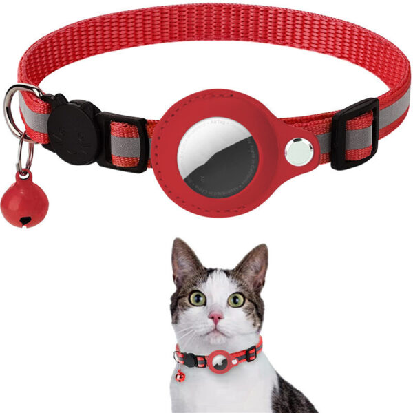 Airtag Cat Dog Kitten Puppy Nylon Collar - Image 10