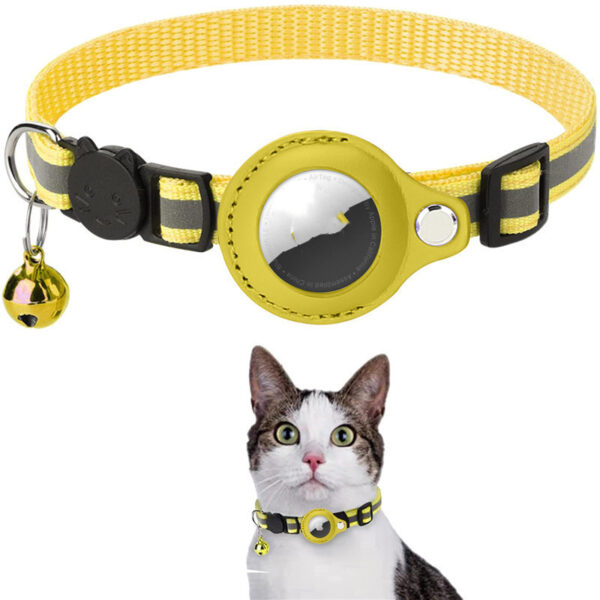 Airtag Cat Dog Kitten Puppy Nylon Collar - Image 3