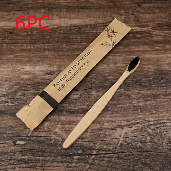 Flat Bamboo Toothbrush Kraft Paper Bag Toothbrush - Image 7