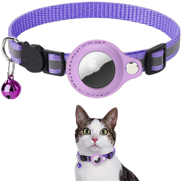 Airtag Cat Dog Kitten Puppy Nylon Collar - Image 9